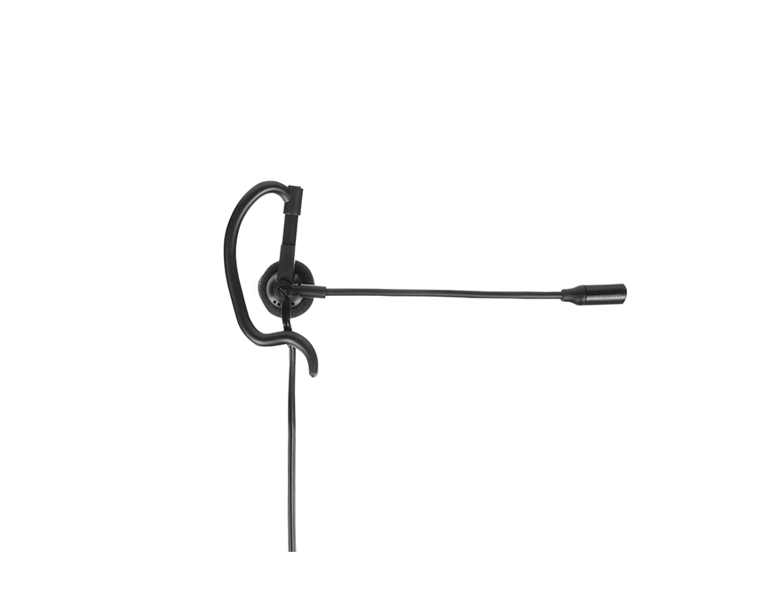 7000-00752438_mot_01.png Zwarte headset met oorhaak en microfoon op flexibele arm.