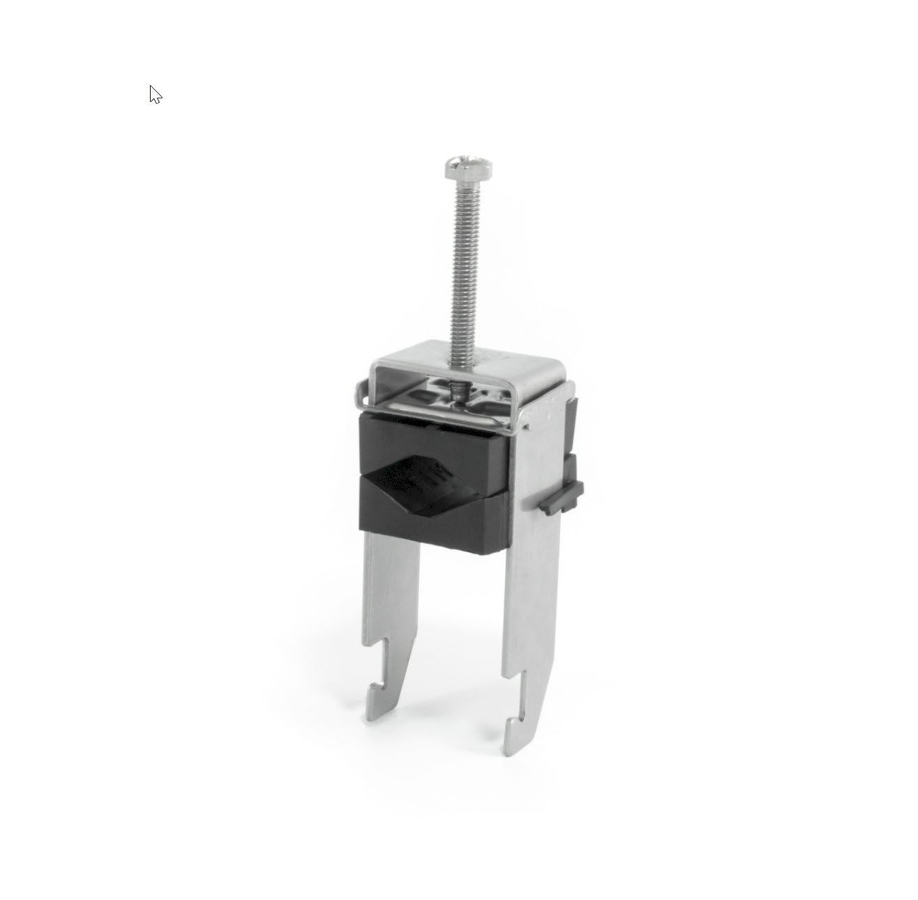Metalen connector met schroef en klem