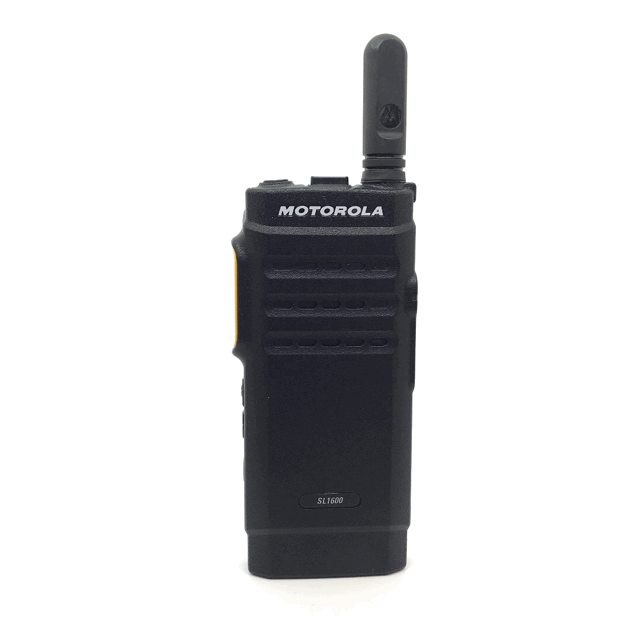 Motorola SL1600 radio with antenna.