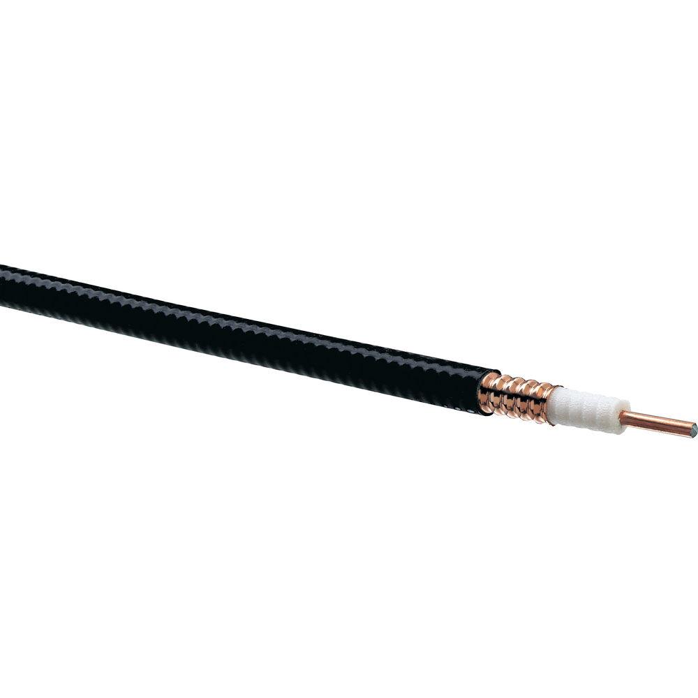Coaxial cable with black sleeve and copper core