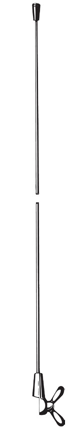 Canne blanche pliable pour aveugles, deux segments avec dragonne.