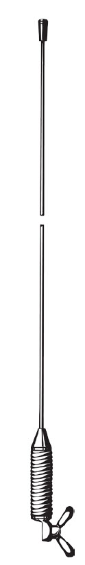 Antenne flexible pour voiture avec base magnétique, câble en spirale en bas