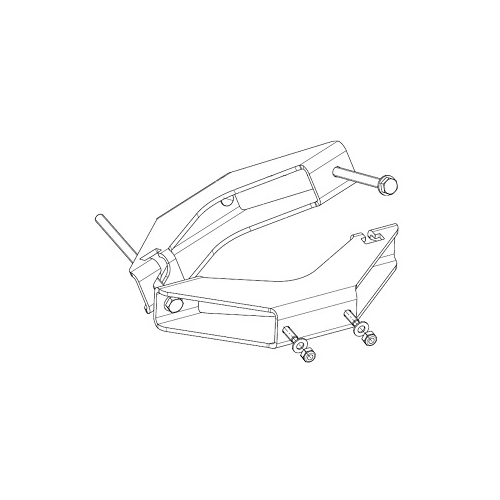 Diagram of a mechanical component with bolts and nuts.
