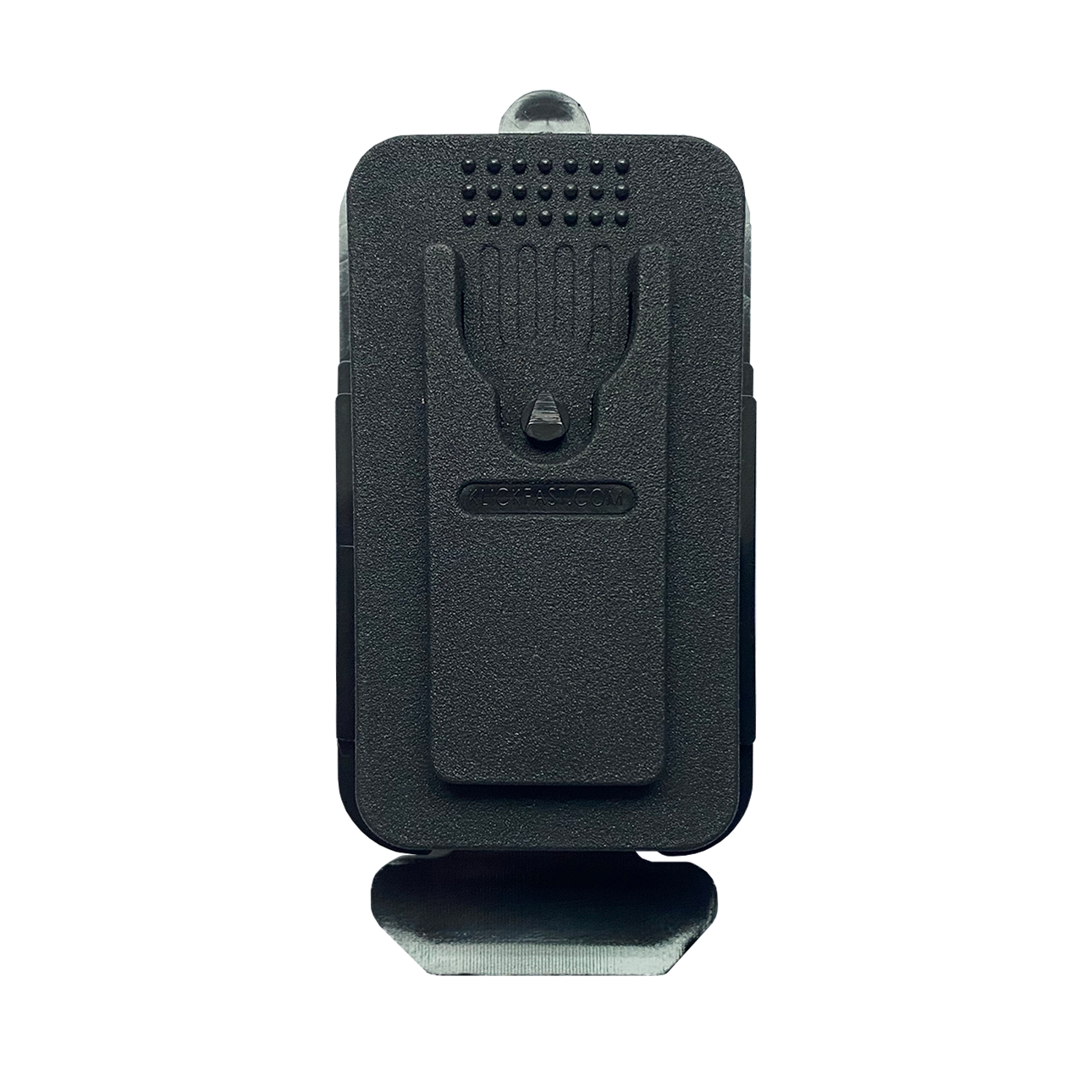 Support en plastique noir avec inscription 'Michelecs.com'.