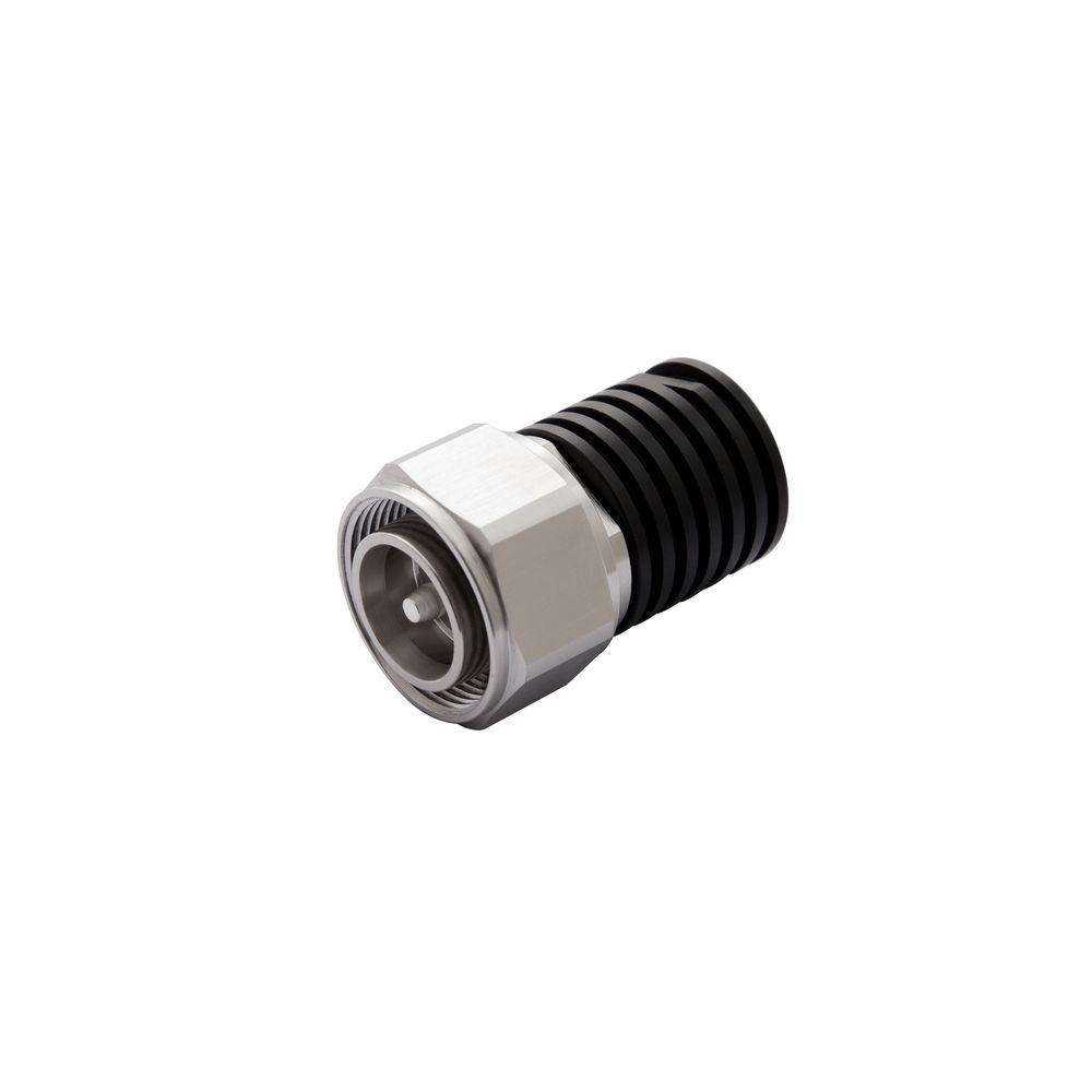 Metalen connector met geribbelde zwarte grip