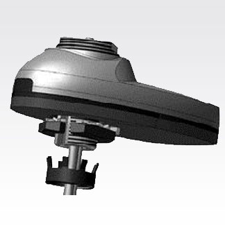 7000_00754115_MOT_01.jpg Zijaanzicht van een elektrische grastrimmerkop.