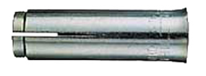 Manchon métallique avec fente pour raccords de tuyaux