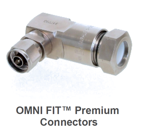 Rechthoekige metalen connector met schroefdraad en merkgravure.