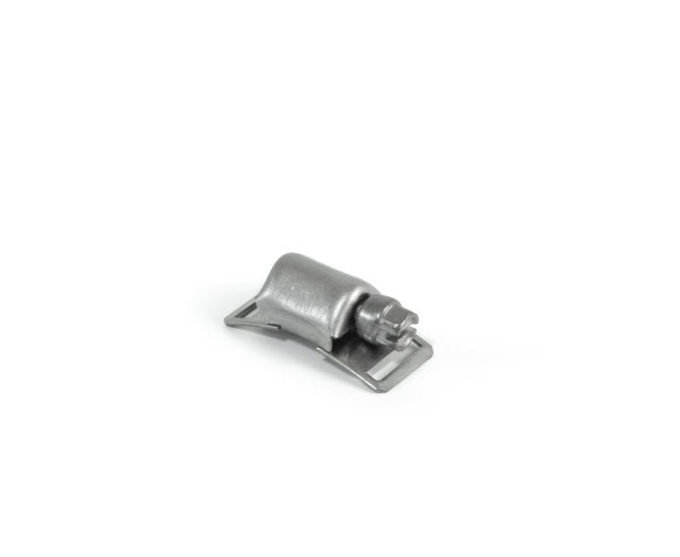 7000_00754013_FIM_01.jpg Metalen beslag met rolmechanisme op witte achtergrond.