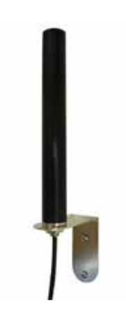 7000-00753211_vim_01.png Zwarte cilindrische antenne met muurbevestiging en kabel.