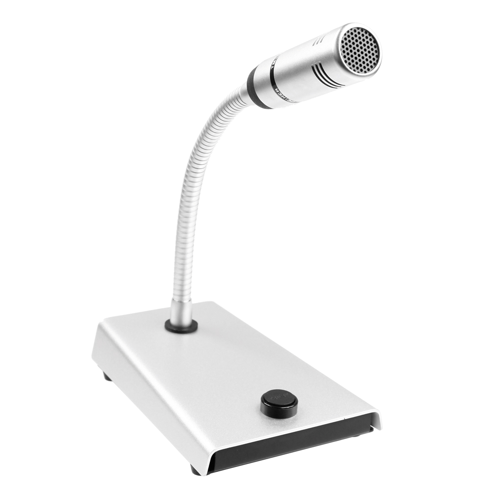 6401-049-000-40.jpg Zilveren zwanenhalsmicrofoon met zwarte basis