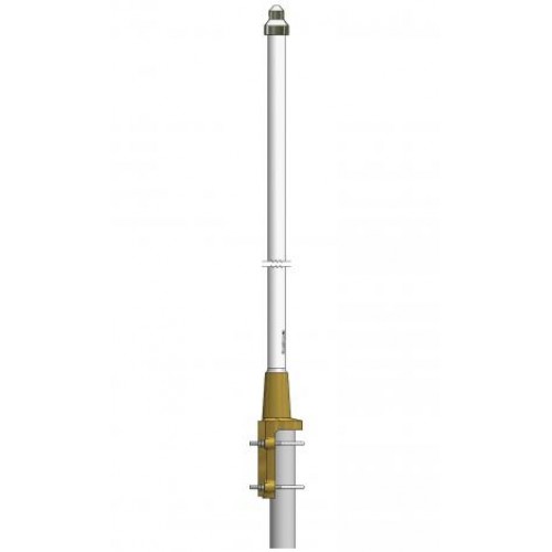 Staalversterkte cilindrische mast met metalen beugel