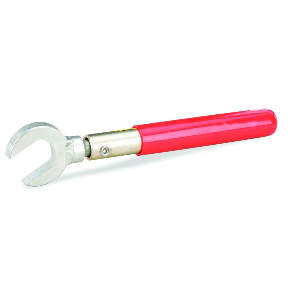 7000-00100400_com_01.jpg Rode hendel met verstelbare metalen haak.