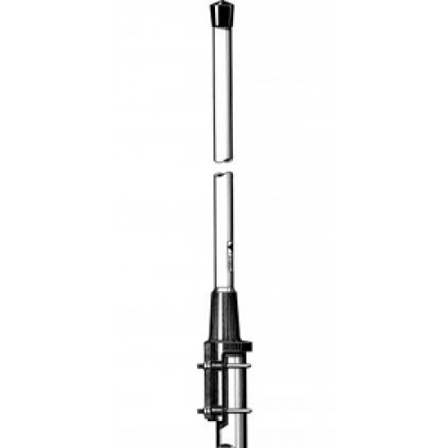 Two-part antenna, upper part removed, lower part with bracket.