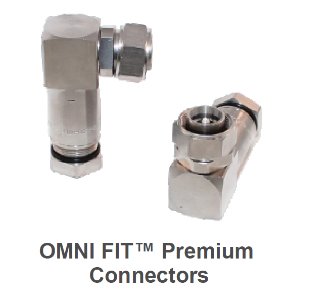 Two silver metal connectors for piping systems on a white background.