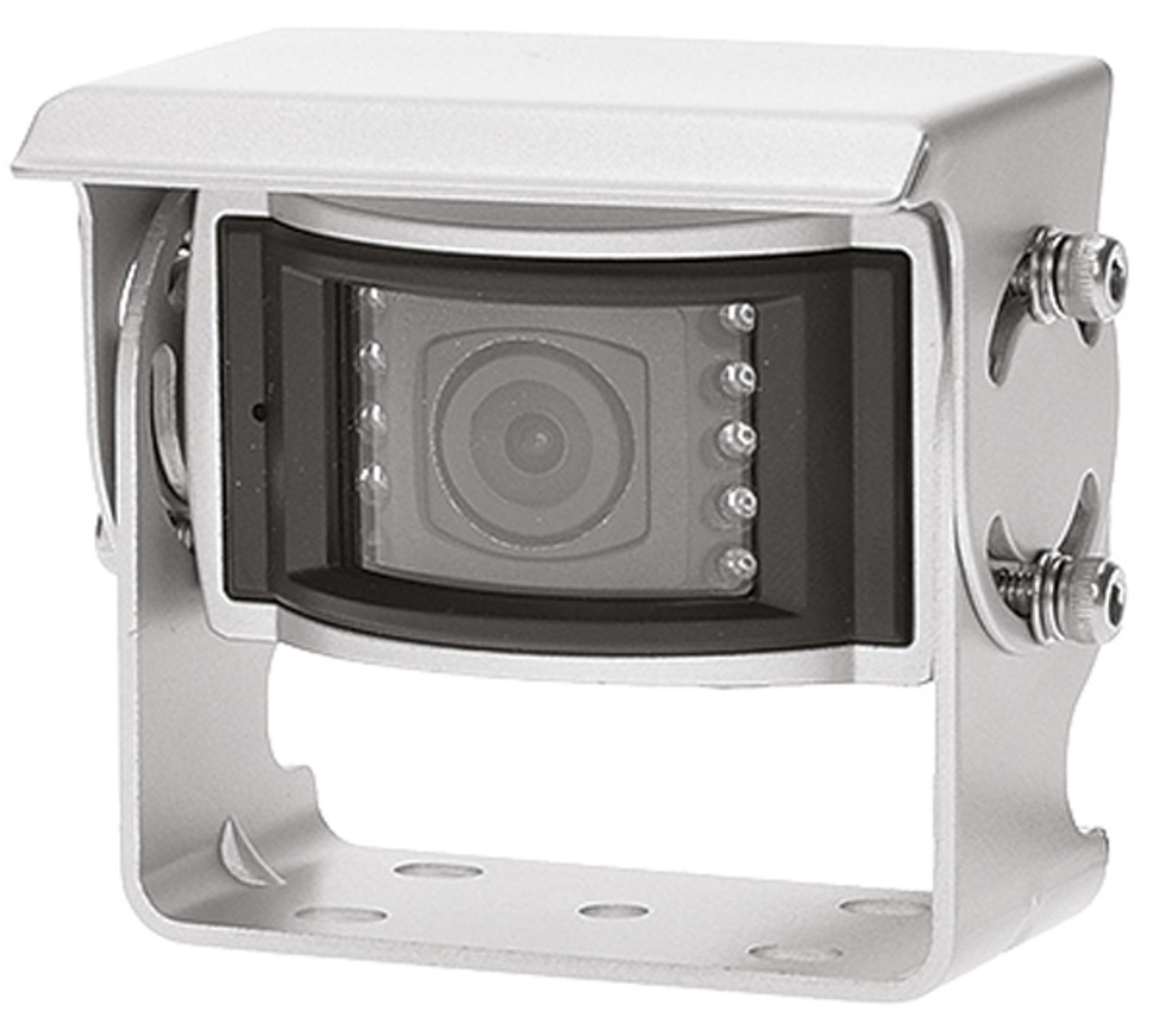 7000_00754338_ELW_01.jpg Zilveren achteruitrijcamera met nachtzicht-LEDs.