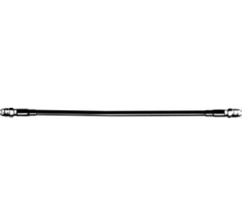 Black coaxial cable with connectors at both ends.