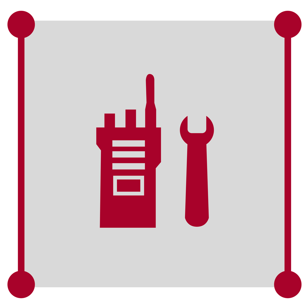 Radio and wrench