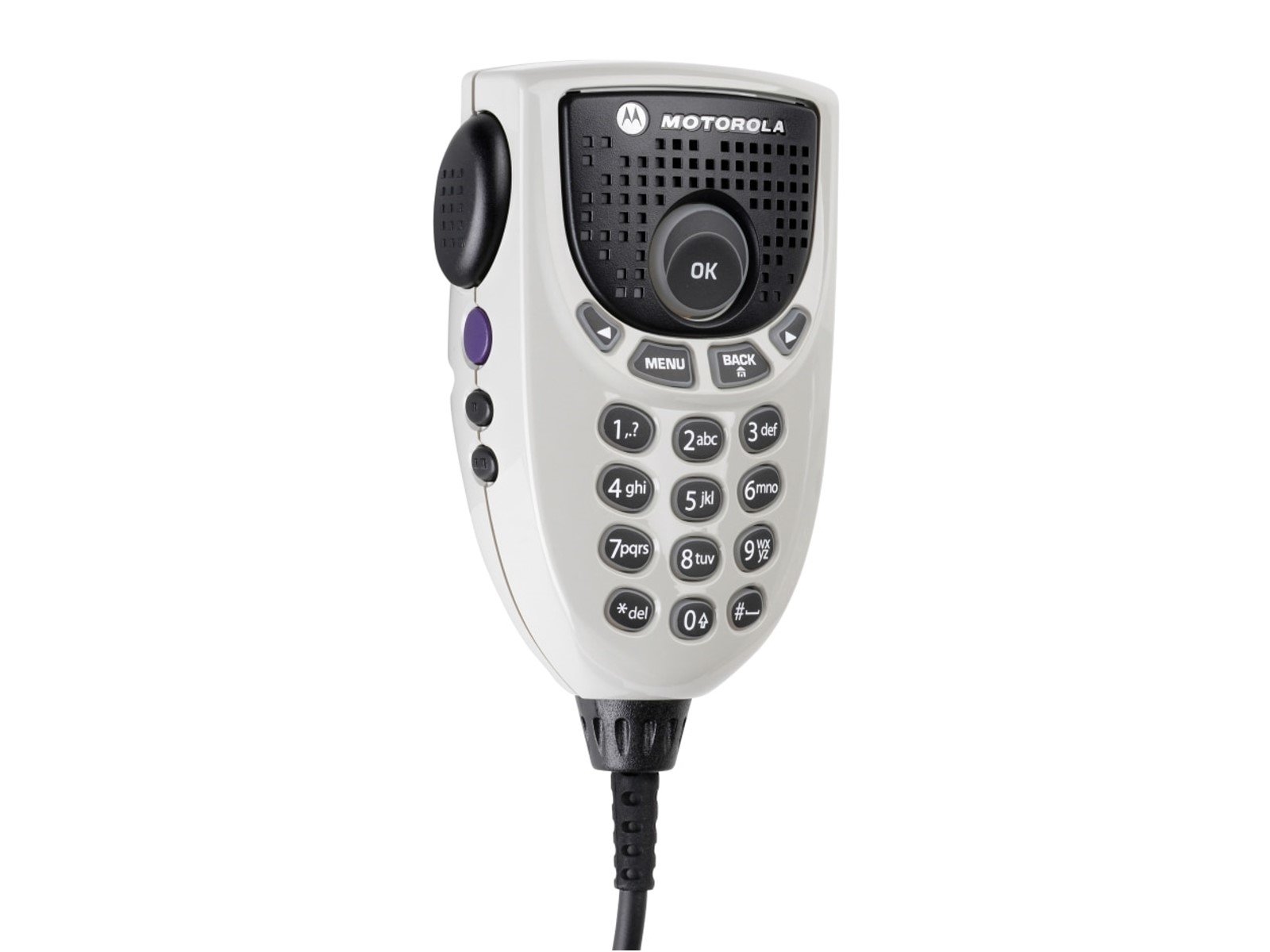 Handradio met knoppen en luidspreker.