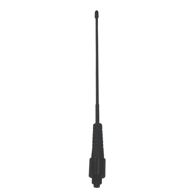 Zwarte staafantenne met schroefdraad onderaan