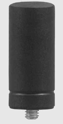 7000-00247500_mot_01.jpg Zwarte cilindrische bevestiging met schroefdraad.