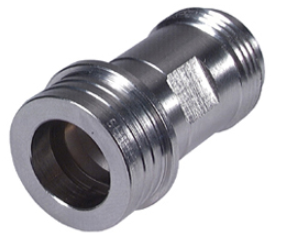 Metal adapter with threads, cylindrical shape