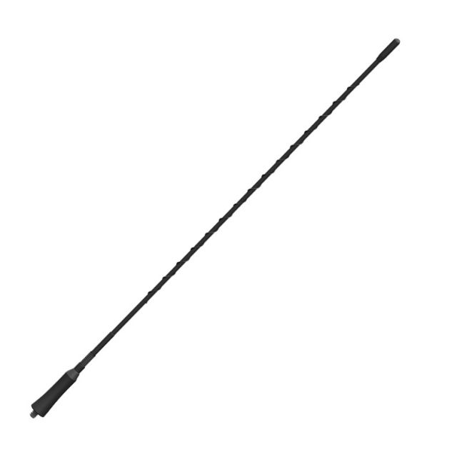 7000-00725100_vim_01.jpg Zwarte autoantenne op witte achtergrond.