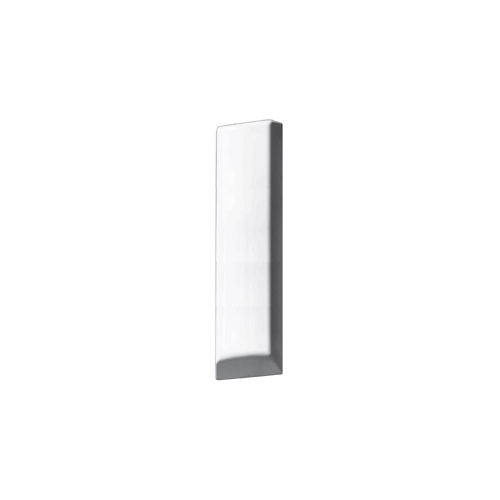 7000-00752020_h-s_01.png Lang, smal wit 3D-rechthoek met afgeschuinde rand.