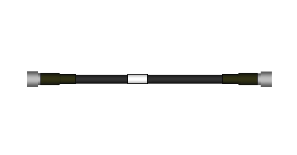 Halter met zwarte handvatten en zilveren uiteinden.
