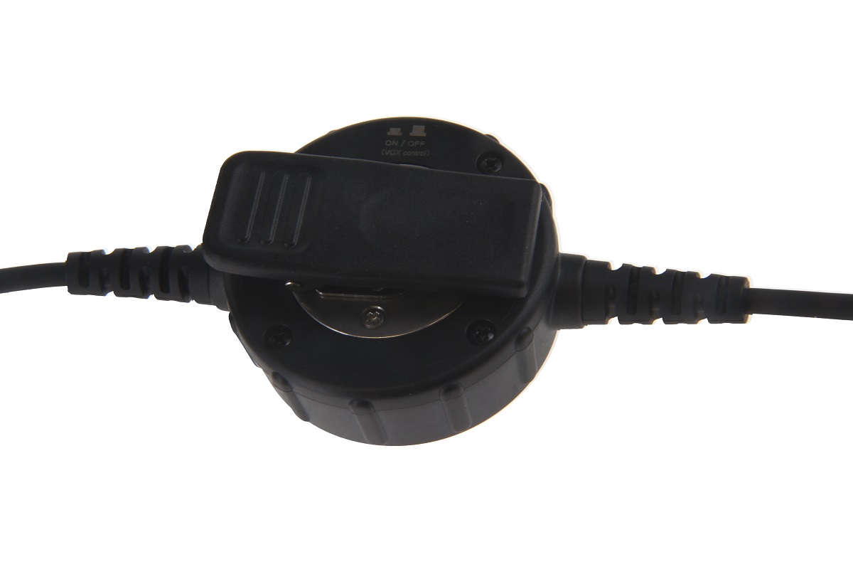 Interrupteur avec contrôle VOX et câbles aux deux extrémités.