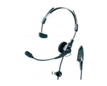 7000-00752057_mot_01.jpg Zwarte headset met microfoon en oordopjes. Kabel met stekker.