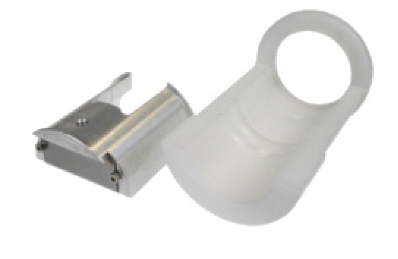 7000-00636100_rfs_01.png Metalen klem en heldere kunststof houder met ronde opening